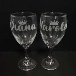 copas de vino personalizadas con grabado láser – 8 oz / 238 ml