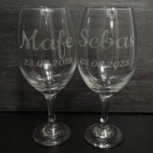 copas de vino grandes personalizadas con grabado láser – 10½ oz / 318 ml