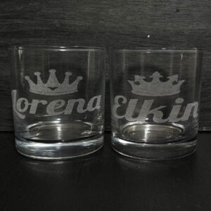 vasos whiskeros personalizados con grabado láser – 10.5 oz / 310 ml