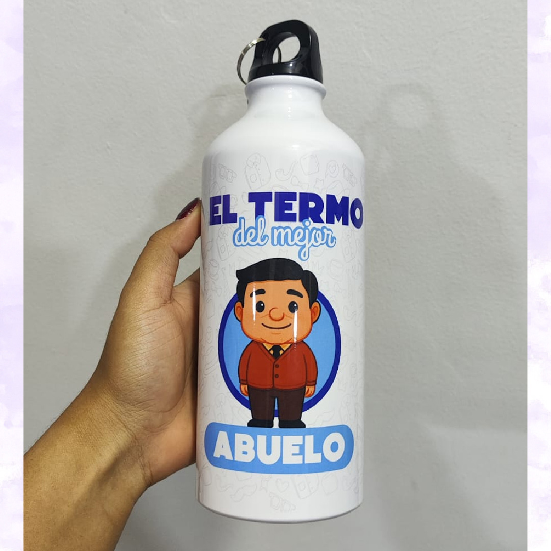 caramañola personalizada de aluminio 600 ml caramañola personalizada de aluminio 600 ml
