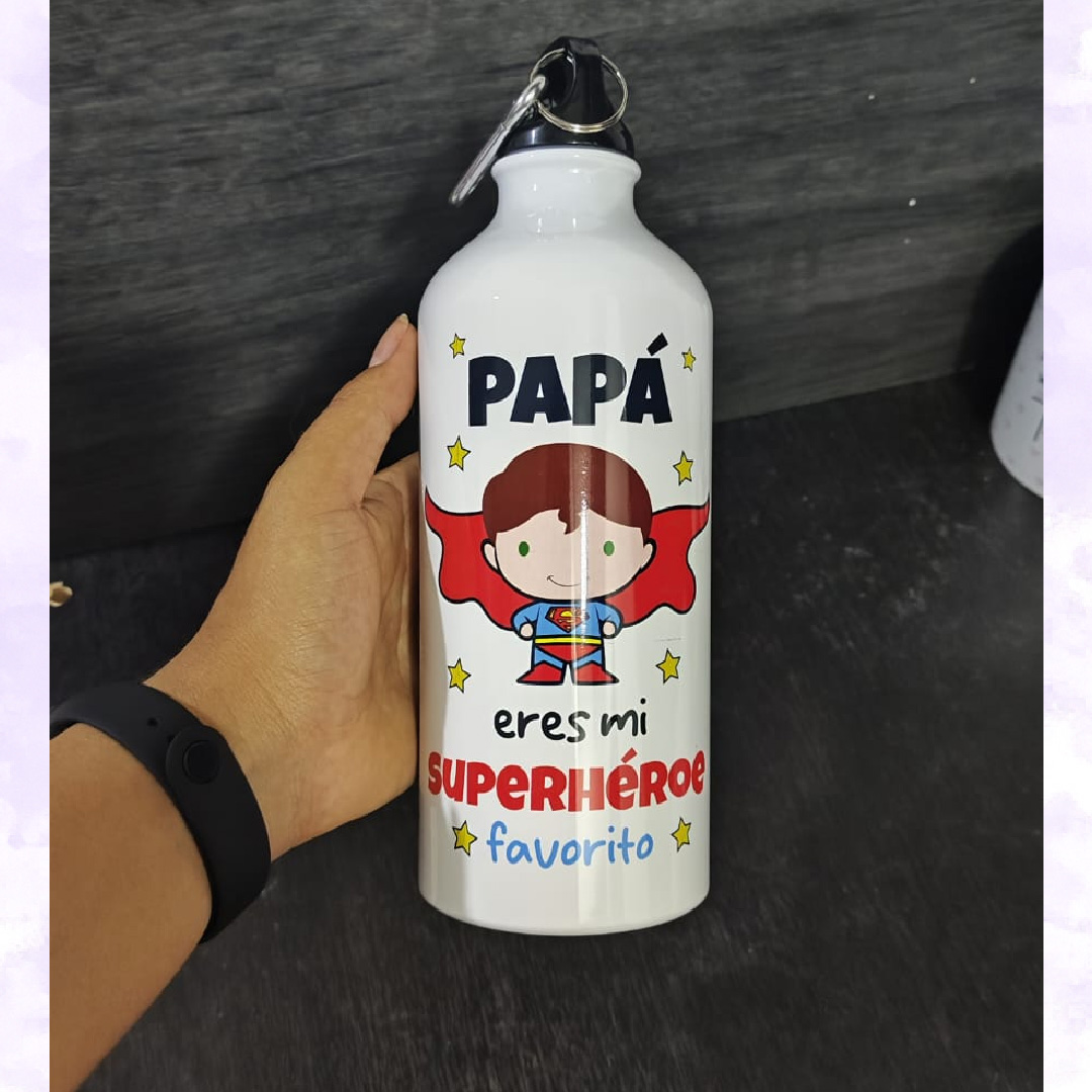 caramañola personalizada de aluminio 600 ml caramañola personalizada de aluminio 600 ml