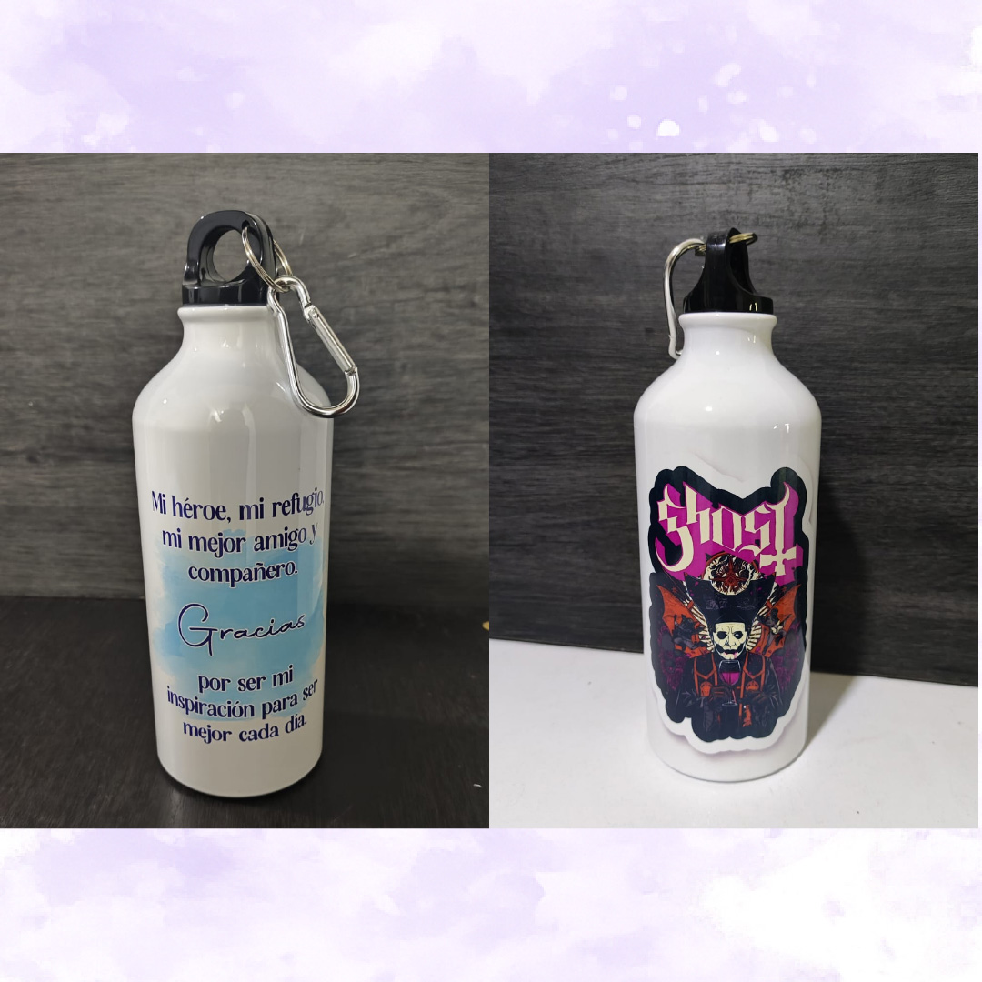 caramañola personalizada de aluminio 600 ml caramañola personalizada de aluminio 600 ml