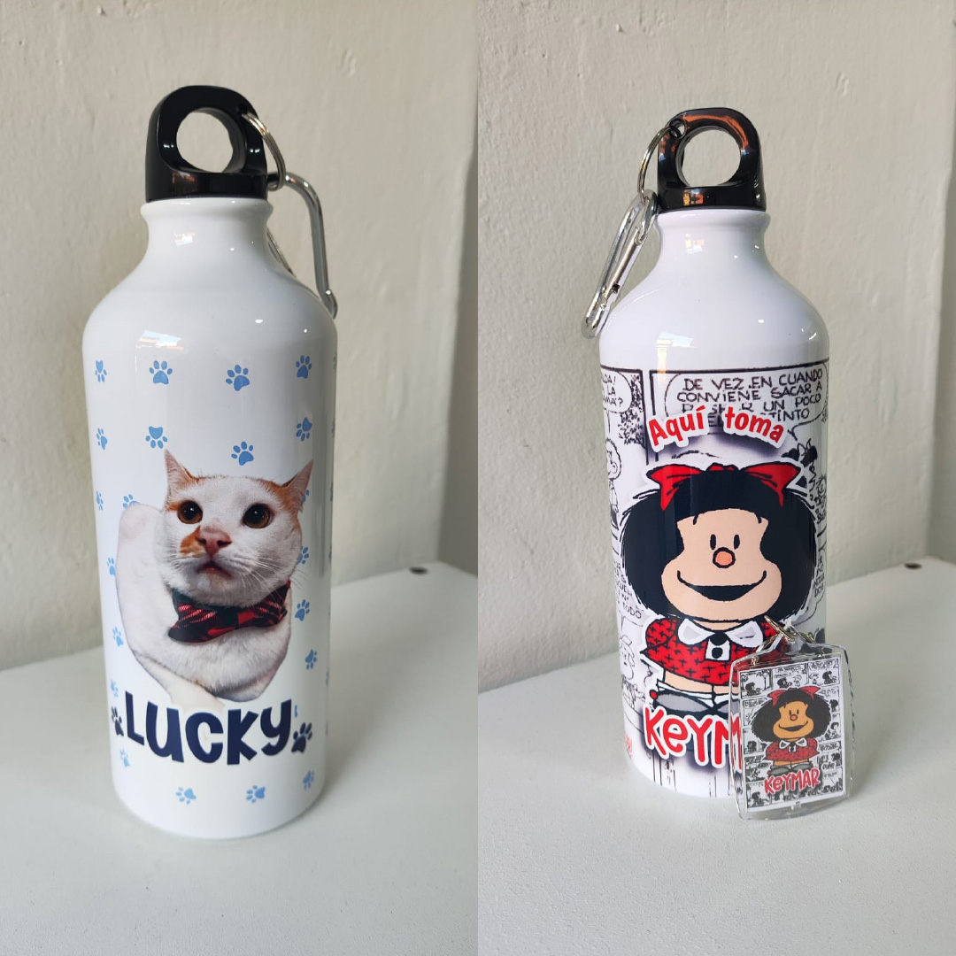 caramañola personalizada de aluminio 600 ml caramañola personalizada de aluminio 600 ml