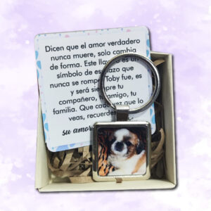 llavero de acero personalizado | en cajita de regalo