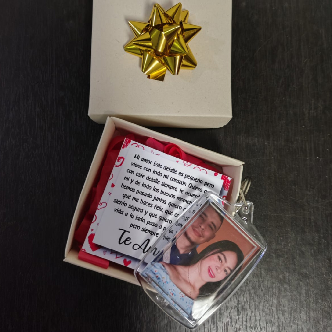 llavero doble cara | en cajita de regalo llavero doble cara | en cajita de regalo