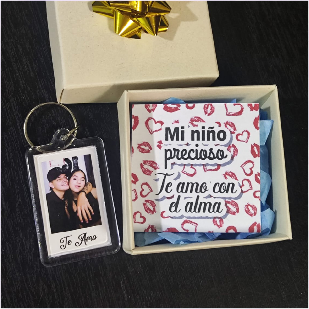 llavero doble cara | en cajita de regalo llavero doble cara | en cajita de regalo