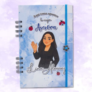 agenda planeador diario 120 hojas personalizada